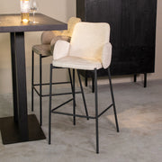 Barkruk Joni Creme Elegance Hoog 51x53x107 cm-Barkrukken-LABEL51