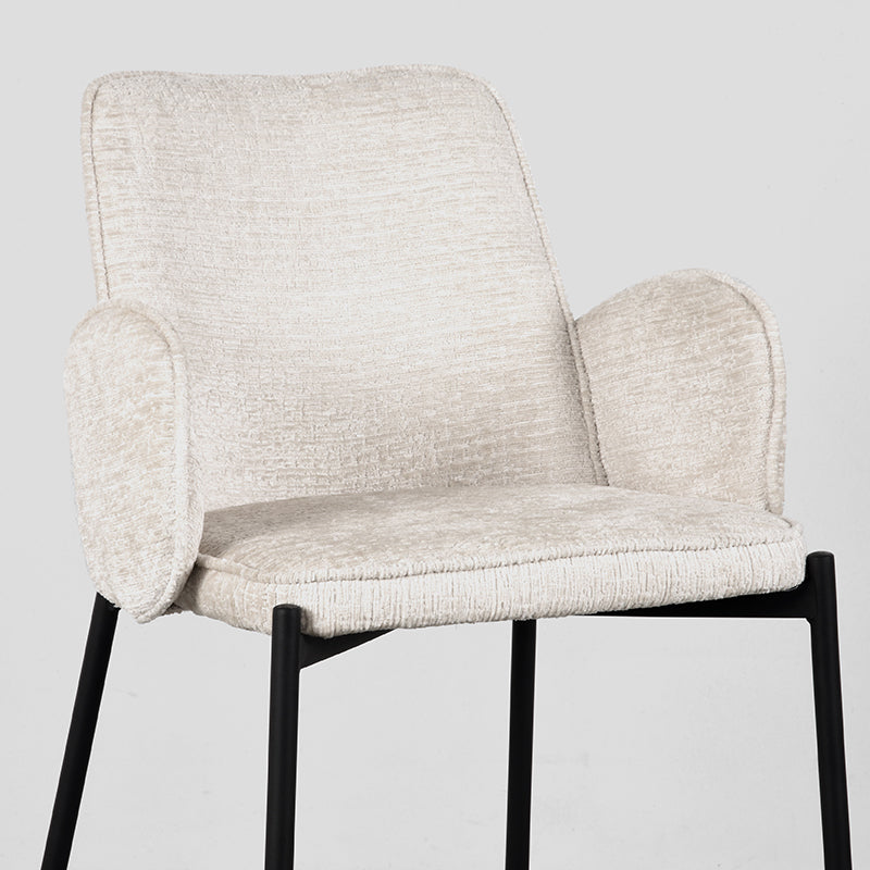 Barkruk Joni Creme Elegance Laag 51x53x94 cm-Barkrukken-LABEL51