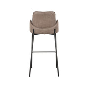 Barkruk Joni Taupe Micro Suede Hoog 51x53x107 cm-Barkrukken-LABEL51
