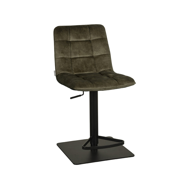 Barkruk Juul Hunter Velours Gaslift 45x56x113 cm-Barkrukken-LABEL51