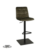Barkruk Juul Hunter Velours Gaslift 45x56x113 cm-Barkrukken-LABEL51