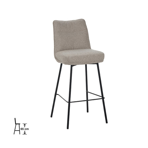 Barkruk Lennon Bouclé Naturel 78cm-Barkrukken-LABEL51