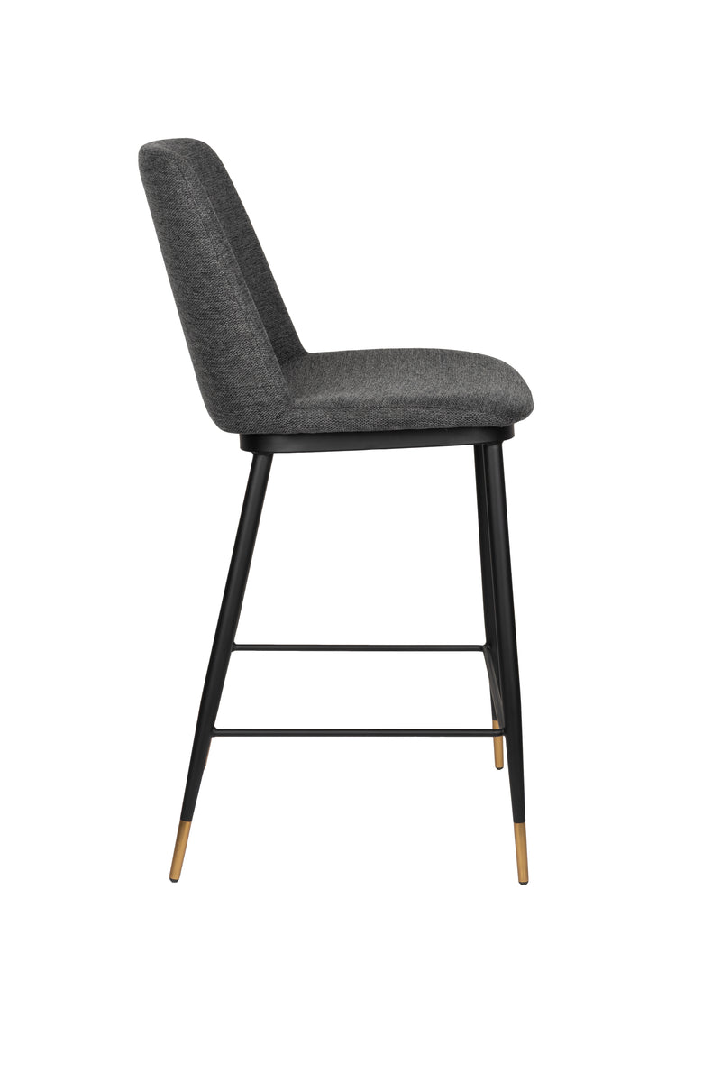 Barkruk Lionel Nylon en polyester Donkergrijs 65cm-Barkrukken-Creating Home