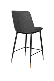 Barkruk Lionel Nylon en polyester Donkergrijs 65cm-Barkrukken-Creating Home