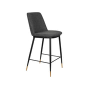 Barkruk Lionel Nylon en polyester Donkergrijs 65cm-Barkrukken-Creating Home