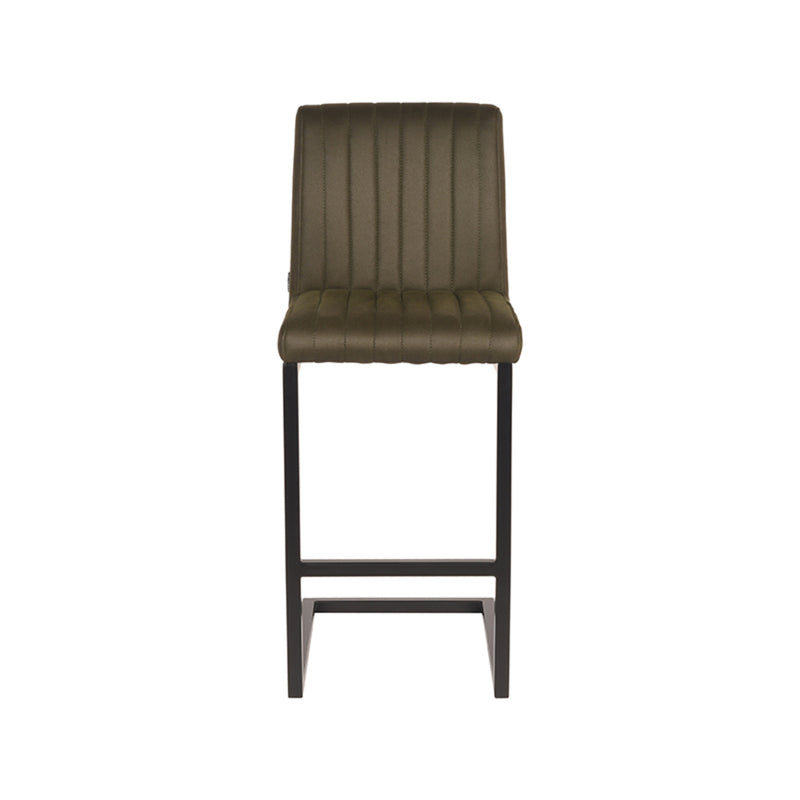Barkruk Milo Army Microvezel Laag 41x53x100 cm-Barkrukken-LABEL51
