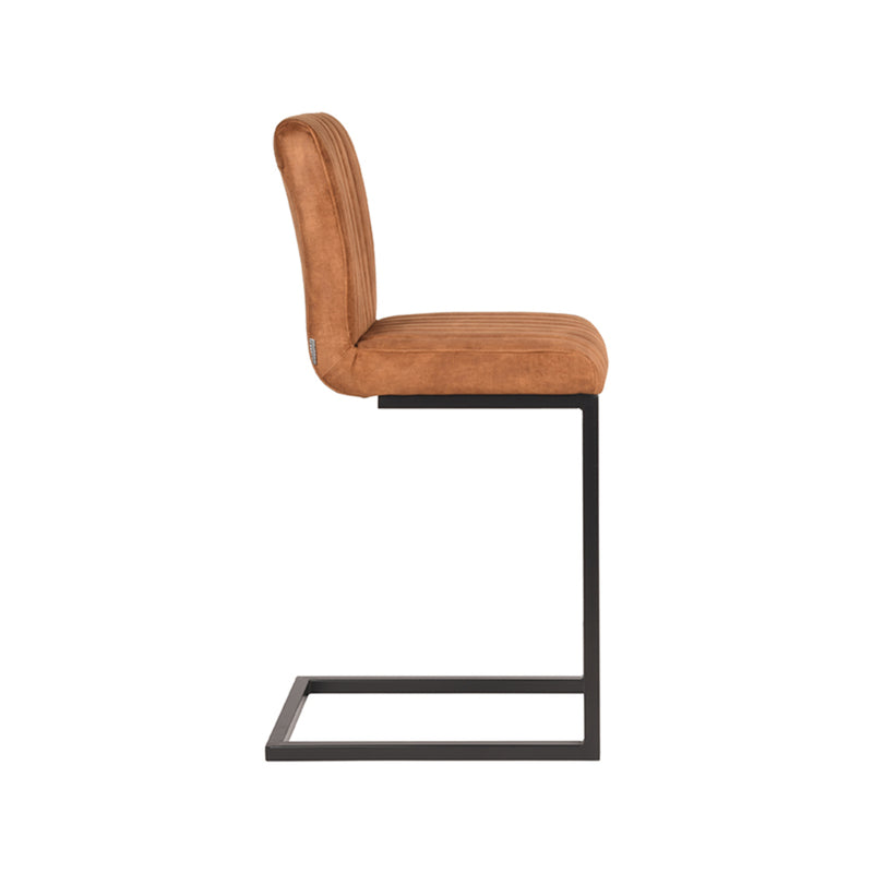 Barkruk Milo Fluweel Oker 66cm-Barkrukken-LABEL51
