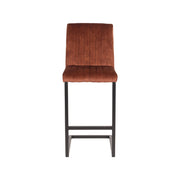 Barkruk Milo Fluweel Rust 66cm-Barkrukken-LABEL51
