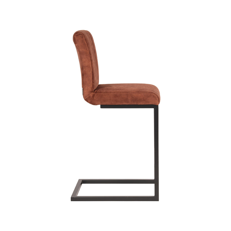 Barkruk Milo Fluweel Rust 66cm-Barkrukken-LABEL51