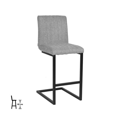 Barkruk Milo Stof Zinc 66cm-Barkrukken-LABEL51