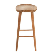 Barkruk Naturel Teakhout 42 cm 39x39.5x75.5 cm-Barkrukken-J-Line