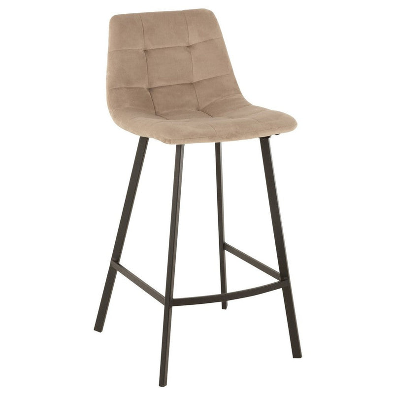 Barkruk Olivier Polyester Beige 69 cm 43x47x95 cm-Barkrukken-J-Line