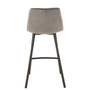 Barkruk Olivier Polyester Grijs 69 cm 43x47x95 cm-Barkrukken-J-Line