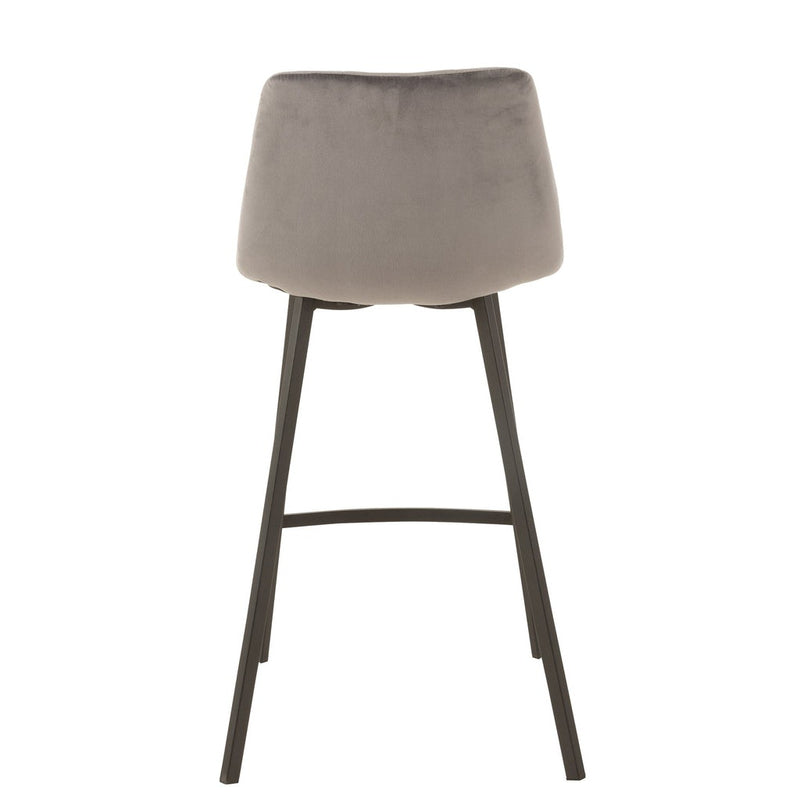 Barkruk Olivier Polyester Grijs 69 cm 43x47x95 cm-Barkrukken-J-Line