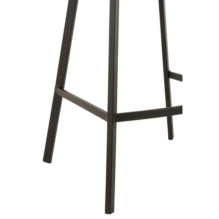 Barkruk Olivier Textiel/Metaal Donker Groen 45 cm 45x43x97 cm-Barkrukken-J-Line