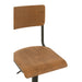 Barkruk Populierenhout Metaal Bruin 79 cm 40x40x105 cm-Barkrukken-J-Line
