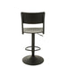 Barkruk Populierenhout Metaal Zwart 79 cm 40x40x105 cm-Barkrukken-J-Line