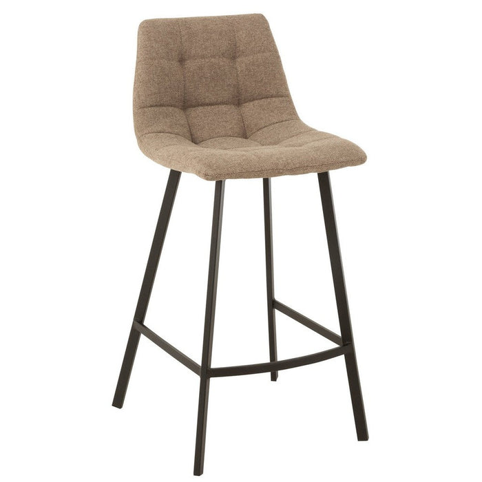Barkruk Stephane Polyester Beige 69 cm 43x47x95 cm-Barkrukken-J-Line