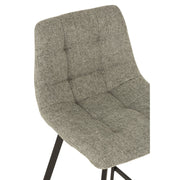 Barkruk Stephane Polyester Grijs 71 cm 45x43x97 cm-Barkrukken-J-Line