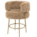 Barkruk Stoel Polyester Bruin-PTMD