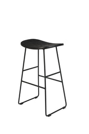 Barkruk Tangle Teak Zwart 62cm-Barkrukken-Creating Home