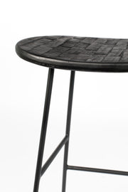 Barkruk Tangle Teak Zwart 62cm-Barkrukken-Creating Home