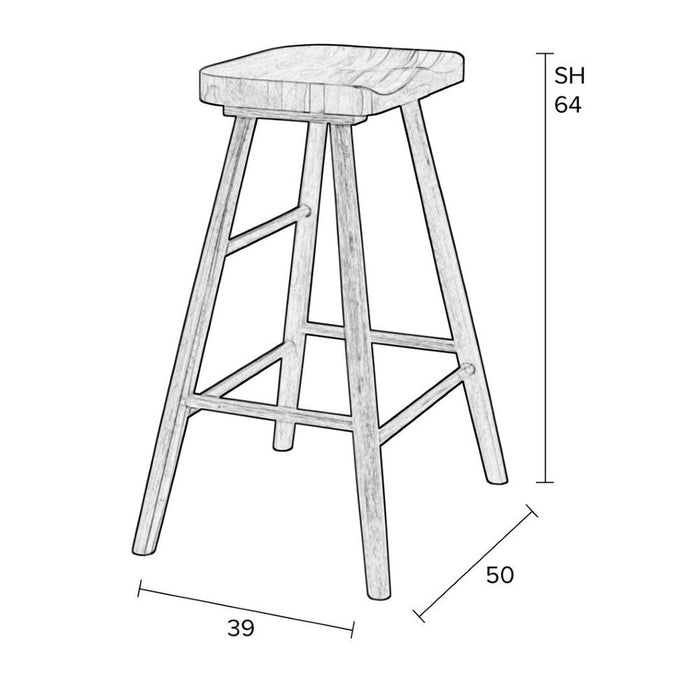 Barkruk Vander Black-Barkrukken-Creating Home