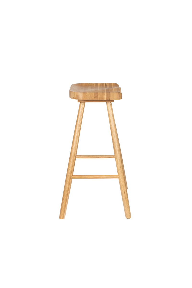 Barkruk Vander Oak hout Naturel 64cm-Barkrukken-Creating Home