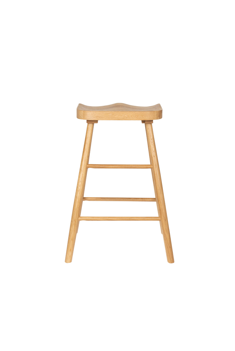Barkruk Vander Oak hout Naturel 64cm-Barkrukken-Creating Home