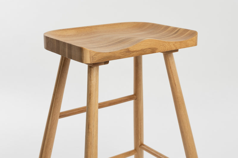 Barkruk Vander Oak hout Naturel 64cm-Barkrukken-Creating Home