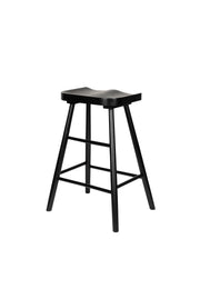 Barkruk Vander Oak hout Zwart 64cm-Barkrukken-Creating Home