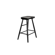 Barkruk Vander Oak hout Zwart 64cm-Barkrukken-Creating Home