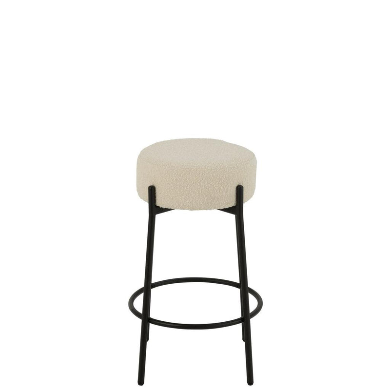 Barkruk Wit Multiplex 41 cm 41x41x67 cm-Barkrukken-J-Line