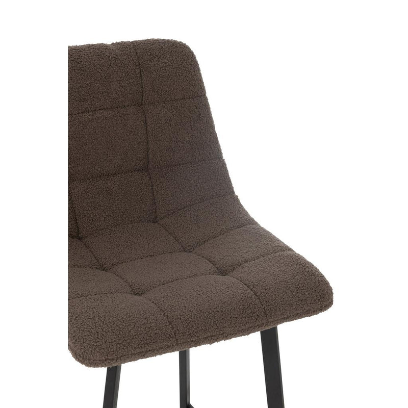 Barkruk Wit Polyester 43 cm 43x46x95 cm-Barkrukken-J-Line