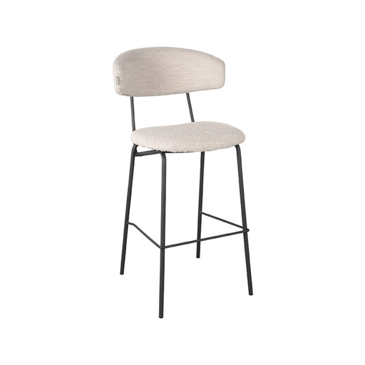 Barkruk Zack Naturel Boucle Hoog 53x56x107 cm-Barkrukken-LABEL51