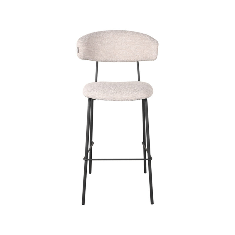 Barkruk Zack Naturel Boucle Hoog 53x56x107 cm-Barkrukken-LABEL51