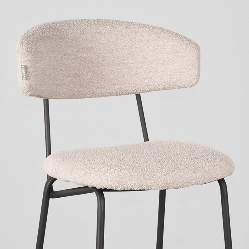 Barkruk Zack Naturel Boucle Hoog 53x56x107 cm-Barkrukken-LABEL51