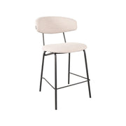 Barkruk Zack Naturel Boucle Laag 53x57x95 cm-Barkrukken-LABEL51