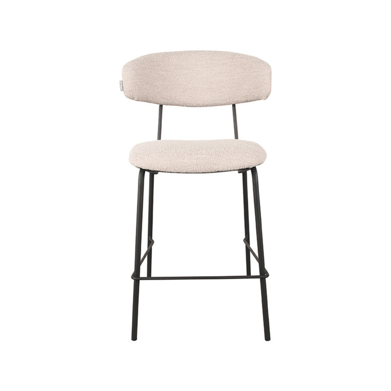Barkruk Zack Naturel Boucle Laag 53x57x95 cm-Barkrukken-LABEL51