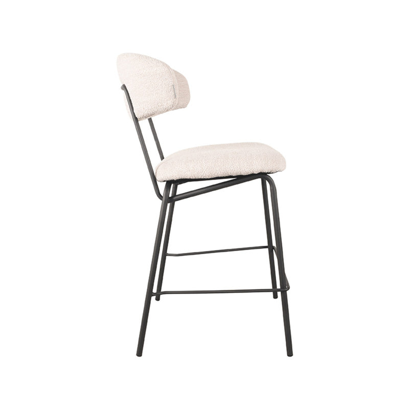 Barkruk Zack Naturel Boucle Laag 53x57x95 cm-Barkrukken-LABEL51