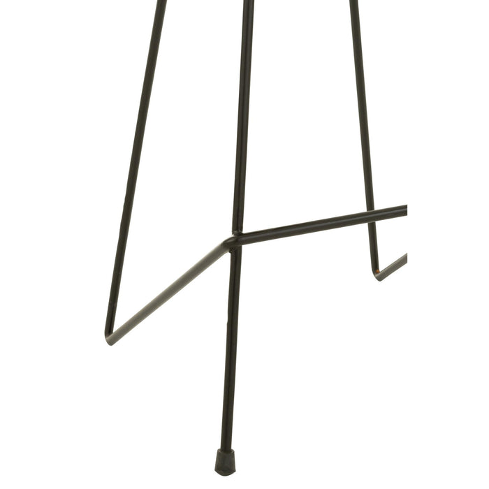 Barkruk Zwart ijzer 40 cm 40x37x75 cm-Barkrukken-J-Line