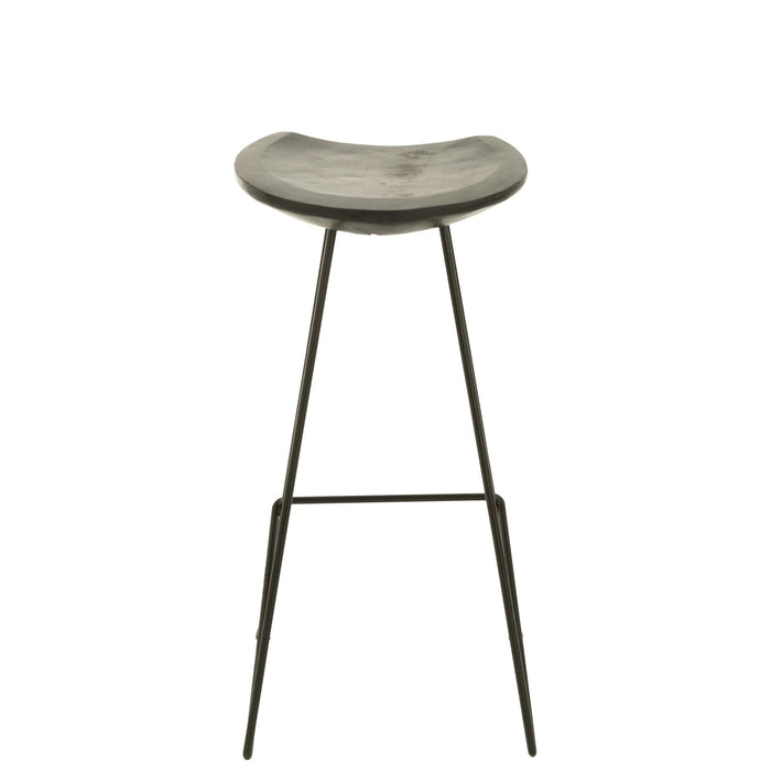 Barkruk Zwart Ijzer 40 cm-Barkrukken-J-Line