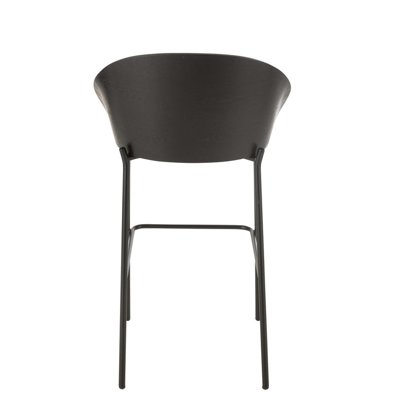 Barkruk Zwart Polyester 50 cm 50.5x53.1x97.8 cm-Barkrukken-J-Line