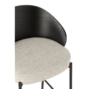 Barkruk Zwart Polyester 50 cm 50.5x53.1x97.8 cm-Barkrukken-J-Line