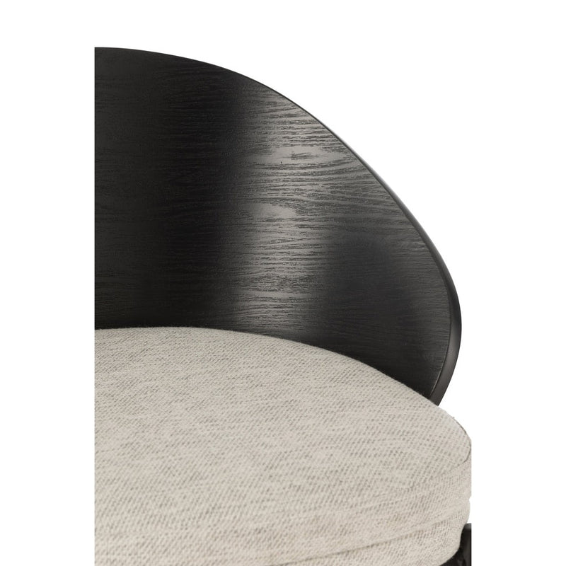 Barkruk Zwart Polyester 50 cm 50.5x53.1x97.8 cm-Barkrukken-J-Line