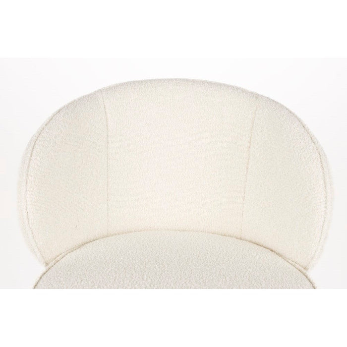 Barstoel Joa Wit met zwarte poten-Barkrukken-Creating Home