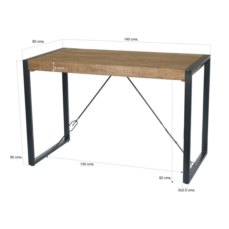 Bartafel Nairobi Bar Mangohout Naturel hout 140x80 cm-Bartafels-Livingfurn
