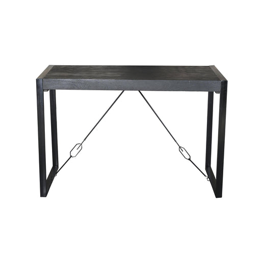 Bartafel Norris Bar Mangohout Zwart 140x80 cm-Bartafels-Livingfurn