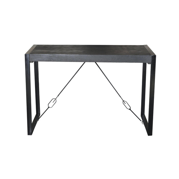 Bartafel Norris Bar Mangohout Zwart 140x80 cm-Bartafels-Livingfurn