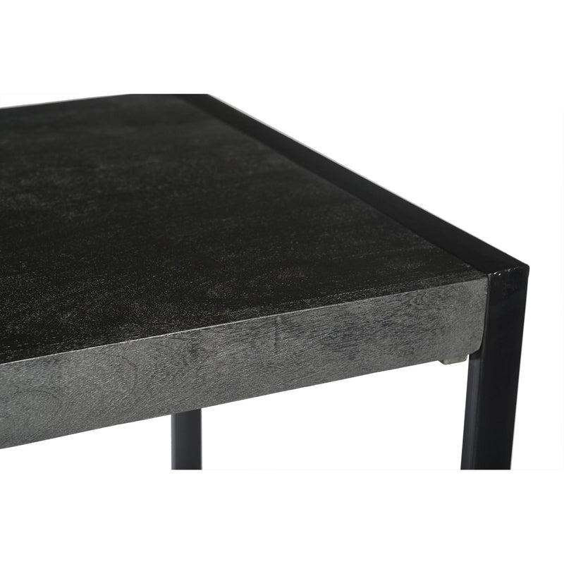 Bartafel Norris Bar Mangohout Zwart 140x80 cm-Bartafels-Livingfurn